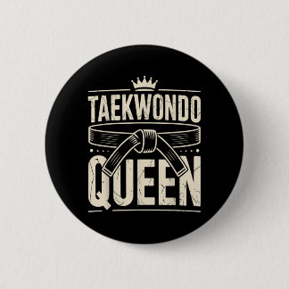 Bóton Redondo 5.08cm Camiseta Rainha do Taekwondo1