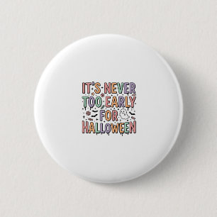 Bóton Redondo 5.08cm Camiseta Típográfica Cute Vintage Halloween Muito
