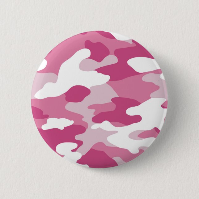 Bóton Redondo 5.08cm Camo cor-de-rosa (Frente)