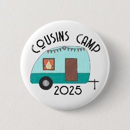 Bóton Redondo 5.08cm Camp Retro Camp Cousins