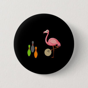 Bóton Redondo 5.08cm Campanha legal Flamingo Funny Shorebird