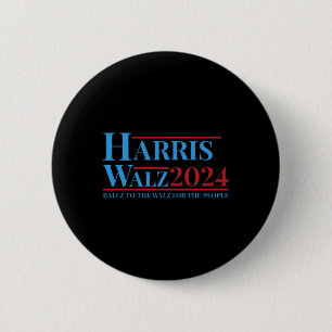 Bóton Redondo 5.08cm Campanha Walz 2024 Kamala Harris Tim Walz Engraçad