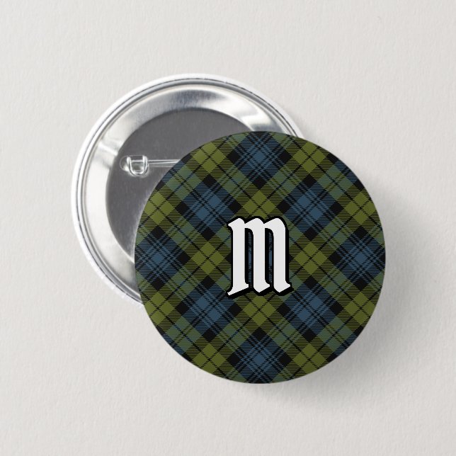 Bóton Redondo 5.08cm Campbell Tartan Button (Frente & Verso)