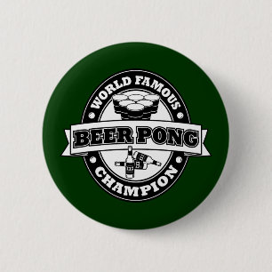 Bóton Redondo 5.08cm Campeão de Pong da cerveja