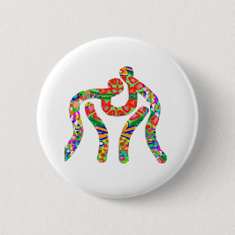 Bóton Redondo 5.08cm Campeão do lutador da luta