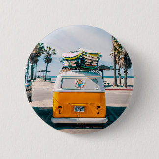 Bóton Redondo 5.08cm Campervan Amarelo Californiano