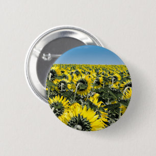 Bóton Redondo 5.08cm Campo de Sunflower