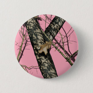 Bóton Redondo 5.08cm Camuflagem cor-de-rosa