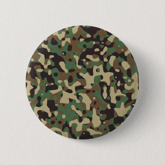 Bóton Redondo 5.08cm Camuflagem Florestal (Frente)