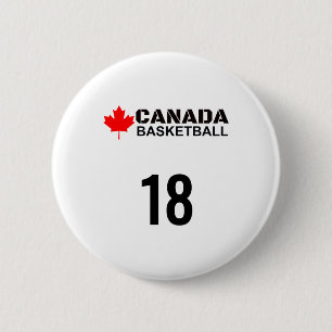 Bóton Redondo 5.08cm Canadá Ideia de número 18 de presente de Design de