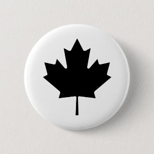 Bóton Redondo 5.08cm Canadiano Maple Leaf Canada National Symbol