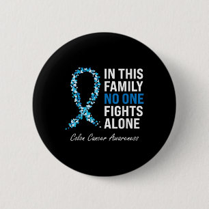 Bóton Redondo 5.08cm Cancer Colorectal Cancer Azul