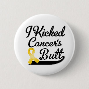 Bóton Redondo 5.08cm Cancer da infância eu retrocedi o bumbum
