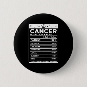 Bóton Redondo 5.08cm Cancer Nutricional, Design bodiaco, Cancer