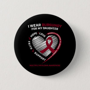 Bóton Redondo 5.08cm Cancer Sanguíneo Filha da Borgonha Múltipla Mielom