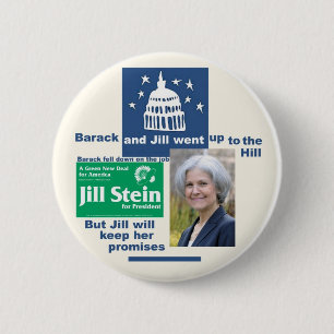 Bóton Redondo 5.08cm Caneca de cerveja de Jill para o presidente 2012