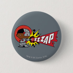 Bóton Redondo 5.08cm Canhão Cibernético de Chibi Cyborg