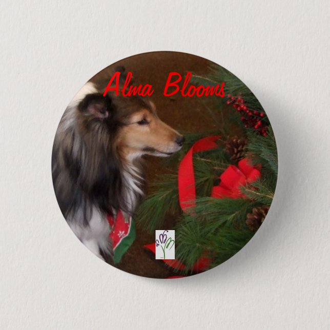 Bóton Redondo 5.08cm Cão (Frente)