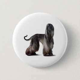 Bóton Redondo 5.08cm Cão Afegão