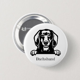 Bóton Redondo 5.08cm cão-dachshund
