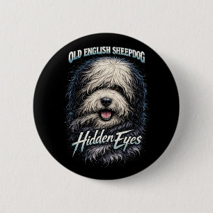 Bóton Redondo 5.08cm Cão de Pastoreio Inglês Antigo