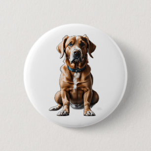 Bóton Redondo 5.08cm cão design de logo