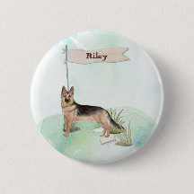 Cão Pet do German shepherd de Nome Personalizado
