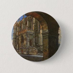 Bóton Redondo 5.08cm Capela da faculdade de Eton por Anna Alma Tadema