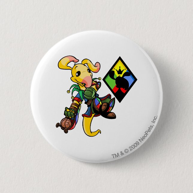 Bóton Redondo 5.08cm Capitão 1 da equipe da ilha de Roo (Frente)