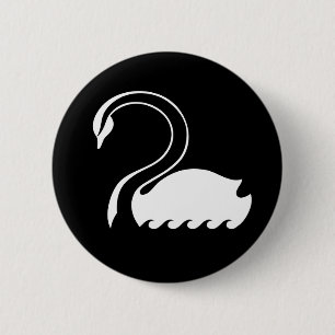 Bóton Redondo 5.08cm Capitão Cisne Bandeira Botão