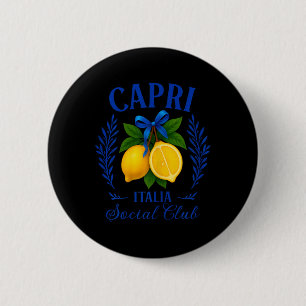 Bóton Redondo 5.08cm Capri Itália Limões Viagem Campânia Mar Tirreno