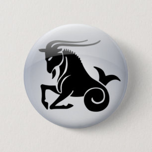 Bóton Redondo 5.08cm Capricórnio do zodíaco