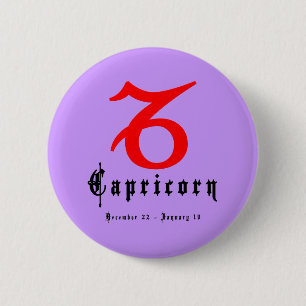 Bóton Redondo 5.08cm Capricórnio, Horoscópio, zodíaco, astrologia