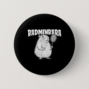 Bóton Redondo 5.08cm Capybara Badminton Shuttle - Jogadora Racket Badmi
