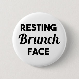 Bóton Redondo 5.08cm Cara de descanso da refeição matinal