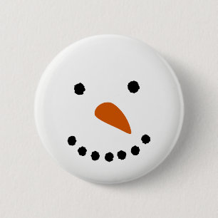 Bóton Redondo 5.08cm Cara do boneco de neve