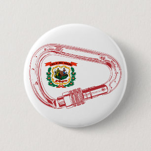 Bóton Redondo 5.08cm Carabineiro de subida de bandeira da Virgínia Ocid