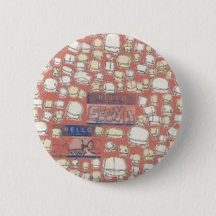 Bóton Redondo 5.08cm Caras pequenas em toda parte