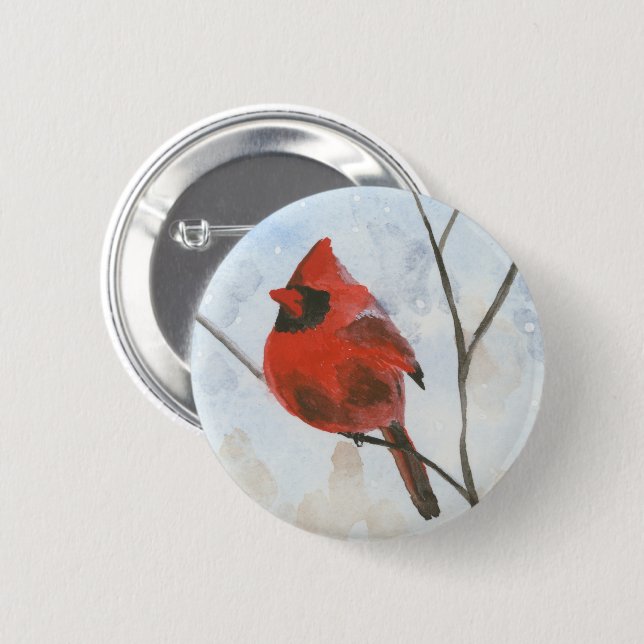 Bóton Redondo 5.08cm Cardinal (Frente & Verso)