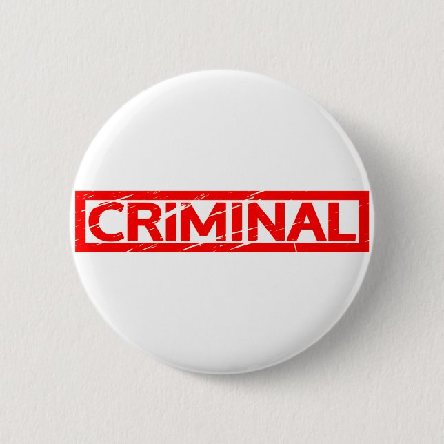 Bóton Redondo 5.08cm Carimbo criminal (Frente)