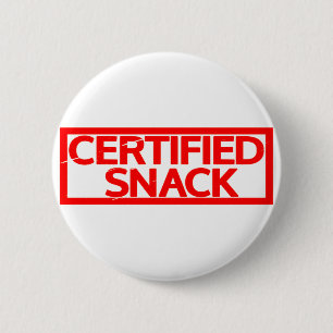 Bóton Redondo 5.08cm Carimbo de snack certificado
