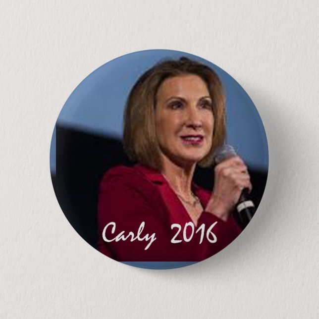 Bóton Redondo 5.08cm Carly Fiorina para o presidente (Frente)