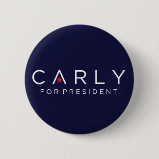 Bóton Redondo 5.08cm Carly para o presidente Botão