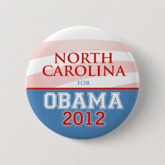 Bóton Redondo 5.08cm CAROLINA DO NORTE para Obama 2012