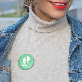 Bóton Redondo 5.08cm Carregamento de Bebê Verde