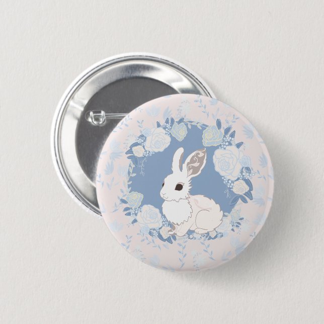 Bóton Redondo 5.08cm Carregue o Coelho (Frente & Verso)