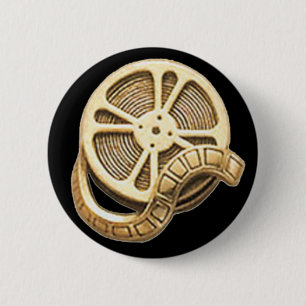 Bóton Redondo 5.08cm Carretel de filme Dourado do OPUS