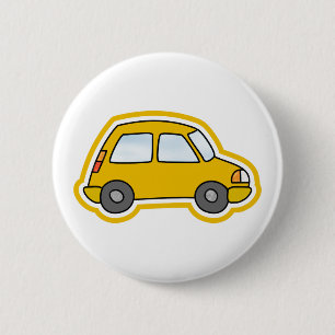 Bóton Redondo 5.08cm Carro Amarelo