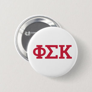 Bóton Redondo 5.08cm Cartas Phi Sigma Kappa