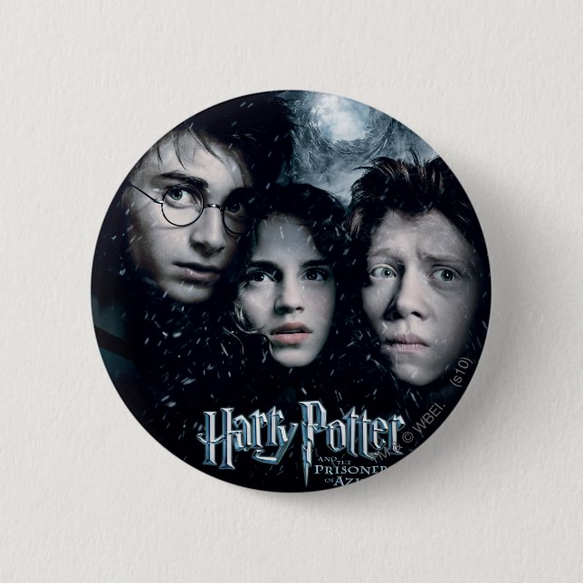 Bóton Redondo 5.08cm Cartaz do Filme Harry Potter (Frente)